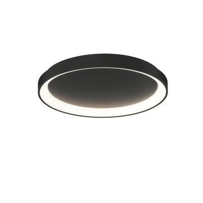 ACB - Kreisförmige Lampen - Grace PL 48 LED - Kleine runde Deckenleuchte - Schwarz - LS-AC-P384811NDP - Tageslichtweiß - 4000 K - Diffused