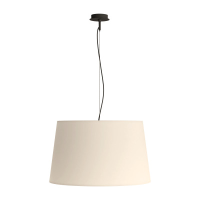 ACB - Gewebe - Stilo SP 62 - Kronleuchter mit Lampenschirm aus Stoff - Schwarz / Weiß - LS-AC-C8202180N