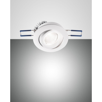 Fabas Luce - Soul - Sigma-2 R FA LED - Runder verstellbarer Strahler - Weiß - LS-FL-3445-72-343 - Warmweiss - 3000 K - Diffused