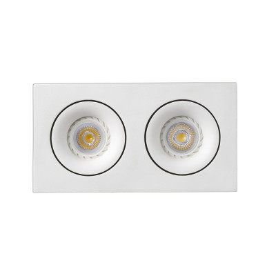 Faro - Indoor - Incasso - Argon FA 2L - LED-Einbaulampe mit 2 Leuchten - Weiß - LS-FR-43403