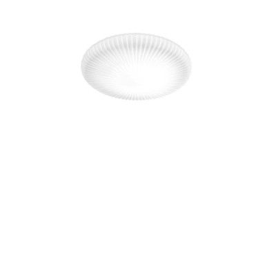 Ideal Lux - White - Atrium PL D50 - Wandleuchte oder Deckenleuchte aus Glas - Weiß - LS-IL-265827 - Warmweiss - 3000 K - Diffused