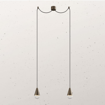 Il Fanale - Barchessa  - Dew SP 2L - Pendelleuchte zwei Lichter - Eisen - LS-IF-289-10-FFT