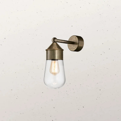 Il Fanale - Drop - Drop Mini AP - Rustikale Außenwandleuchte - Messingfarben - LS-IF-270-44-OOT