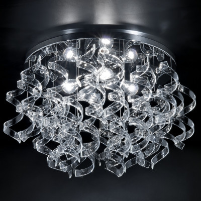 Metal Lux - Astro - Astro PL 4L - Moderne Deckenleuchte mit vier Leuchten - Transparent - LS-ML-206-370-01