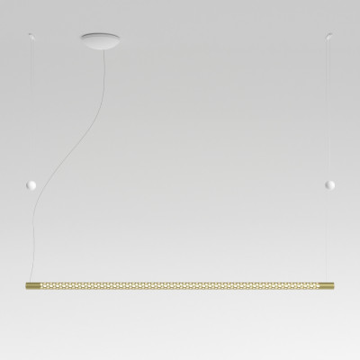 Rotaliana - Squiggle - Squiggle H9 - Lineare Pendelleuchte - Goldfarben - LS-RO-1SQH009004ZL0 - Superwarm - 2700 K - Diffused