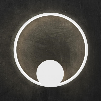 Sikrea - Essentiality - Oslo A AP PL - Wandlampe und Deckenleuchte mit kreisförmiger Form - Weiß matt - LS-SI-2499 - Warmweiss - 3000 K