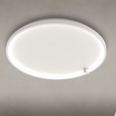 Sikrea - Essentiality - Oslo AP L - Große runde Design Wandlampe und Deckenleuchte - Weiß matt - LS-SI-6909 - Warmweiss - 3000 K - Diffused