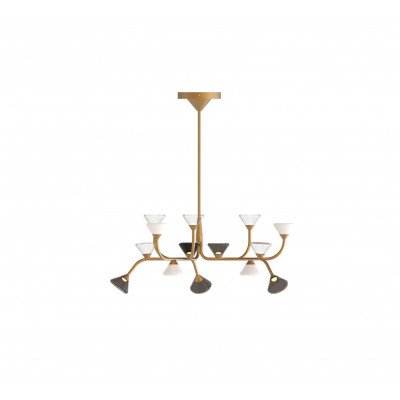 Tooy - Linfa - Linfa SP LED 18L - Kronleuchter mit 18 Lichtpunkten - Gold - LS-TO-E565.18C24SWC - Superwarm - 2700 K