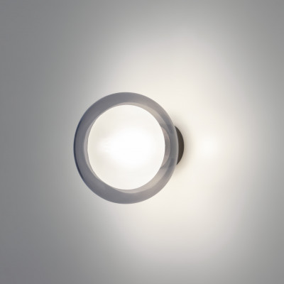 Tooy - Ball - Nabila AP 16 - Wandleuchte oder Deckenleuchte aus Glas - Fumé/Schwarz - LS-TO-552.42.C2-C48