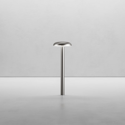 Artemide - Artemide Outdoor - Knop 90 PT LED out - Bollard for outdoors medium - Silver - LS-AR-T050110 - Warm white - 3000 K - Diffused