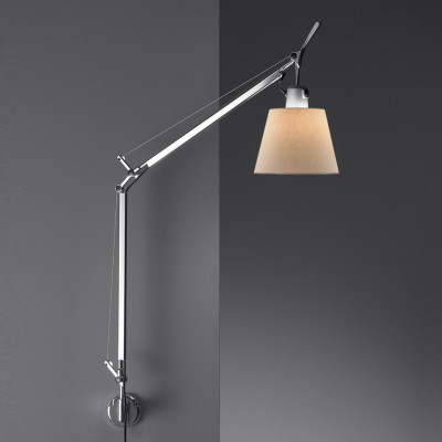 Artemide - Tolomeo - Tolomeo AP Basculante - Wall lamp Made in Italy - Aluminium / parchment - LS-AR-0947010A-S1