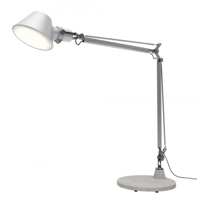 Artemide - Artemide Outdoor - Tolomeo XXL LED Outdoor con base - Outdoor design floor lamp - Silver - LS-AR-1532150A - Warm white - 3000 K - Diffused