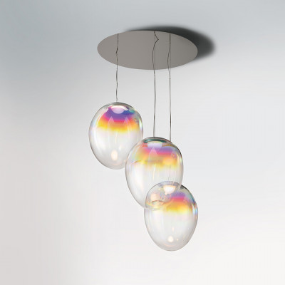 Artemide - Gople - Stellar Nebula cluster SP - Design chandelier with three light - RGB - LS-AR-0152420APP - Warm white - 3000 K - Diffused