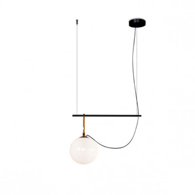 Artemide - NH - NH S1 22 SP - Small design chandelier, lampshade size 22 - Brass - LS-AR-1273010A