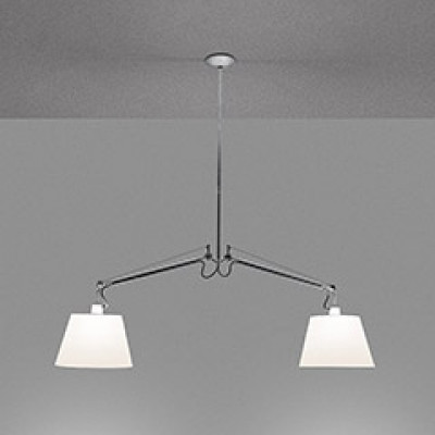 Artemide - Tolomeo - Tolomeo Basculante SP 2 Bracci 32 - Chandelier with arms M - Satin - LS-AR-0630010A-R2