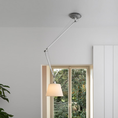 Artemide - Tolomeo - Tolomeo DC SP PR 32 - Chandelier in parchment or satin M - Parchment - LS-AR-0629000A-P2