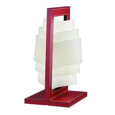 Artempo - Hermes - Hermes TL - Design table lamp - Bulgarian Red Leather - LS-AT-020-RB