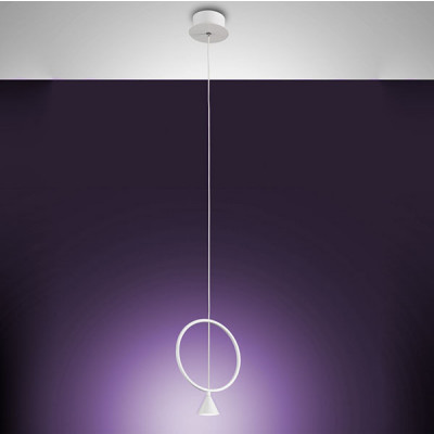 Fabas Luce - Arms - Sirio LED SP 1L - Design chandelier - White - LS-FL-3388-40-102 - Warm white - 3000 K - Diffused