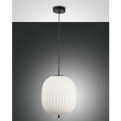 Fabas Luce - Domizia - Domizia SP M - Classic chandelier - White/Black - LS-FL-3689-45-101