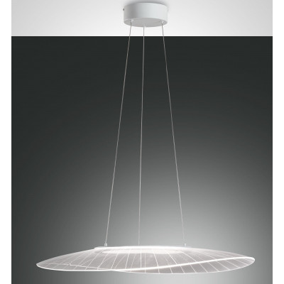 Fabas Luce - Vela - Vela SP M LED - Chandelier modern - White - LS-FL-3625-45-102 - Warm white - 3000 K - Diffused