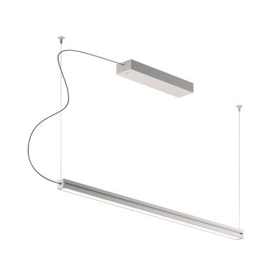 Fabbian - Claque - Light Glide SP 1 barra LED - Biemission linear pendant lamp - White - LS-FB-F57A51-01 - Warm white - 3000 K - Diffused