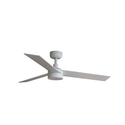 Faro - Indoor - Ceiling fans - Rudder S LED VE - Fan with light - Ash wood finish / matt white - Dynamic White - Diffused