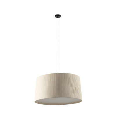 Faro - Indoor - Hotelerie - Samba 700 SP - Chandelier with pleated effect - Matt black / beige - LS-FR-64329-154