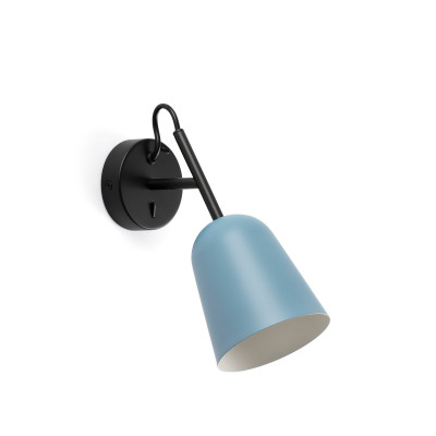 Faro - Indoor - Flash - Studio AP - Wall light with metal diffusor directable - Blue avion - LS-FR-28274