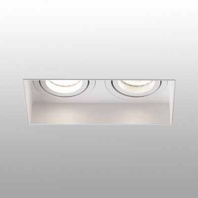 Faro - Indoor - Incasso - Hyde Square-1-2x FA-RE - Square recessed spotlight 2 lights - White - LS-FR-40122