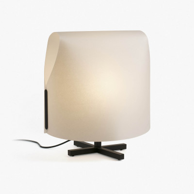 Faro - Indoor - Thana - Luang TL M - Minimal table lamp - Black/parchment - LS-FR-23002-57