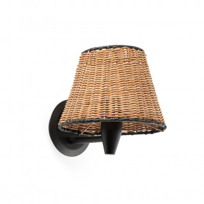 Faro - Indoor - Weave - Sumba AP - Applique for the bedroom - Matt black - LS-FR-64307-71
