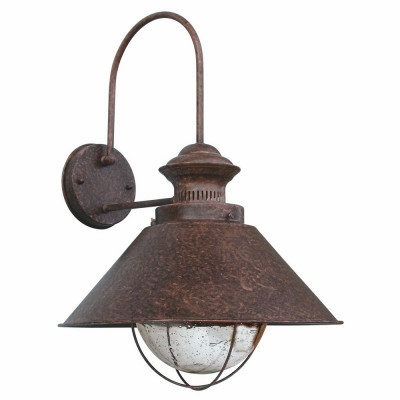 Faro - Outdoor - Nautica - Nautica AP S - Rustic wall lamp for terrace small - Rust - LS-FR-71128