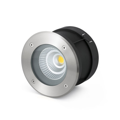 Faro - Outdoor - Tecno - Suria-12 FA LED - Drivable recessed LED spotlight for gardens - Nichel matt - LS-FR-70589 - Warm white - 3000 K - 30°