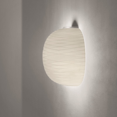 Foscarini - Gem - Gem Semi AP - White blown glass applique - White/White - LS-FO-FN274005_10