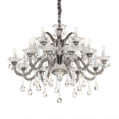 Ideal Lux - Baroque - Colossal SP15 - Classic chandelier with fifteen lights - Grey - LS-IL-081526