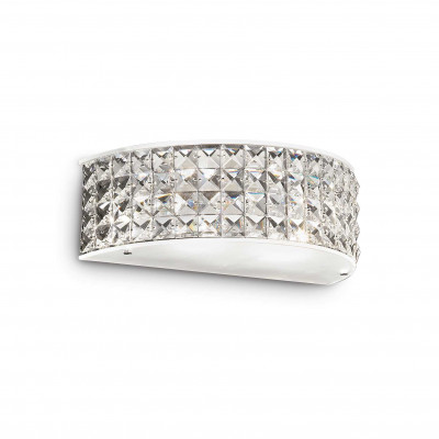 Ideal Lux - Diamonds - Roma AP2 - Hemispherical applique with crystals - Chrome - LS-IL-093086