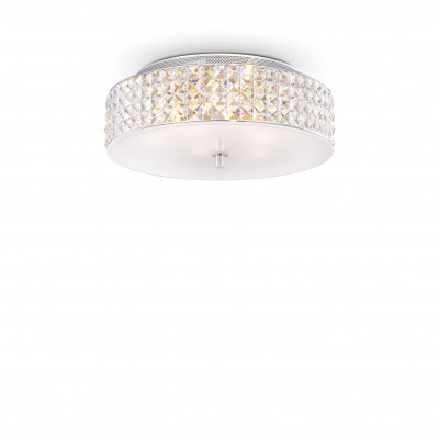 Ideal Lux - Diamonds - Roma PL6 - 6-lights ceiling lamp with crystals - Chrome - LS-IL-000657