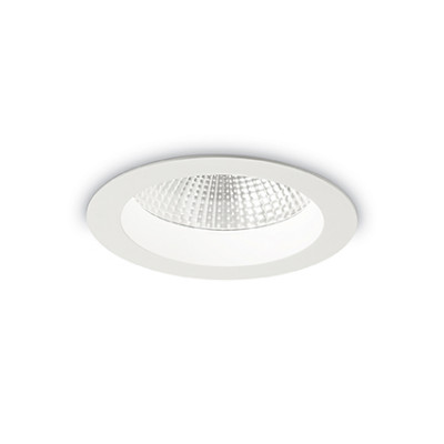 Ideal Lux - Downlights - Basic Accent 20W - Recessed spotlight - White - Diffused