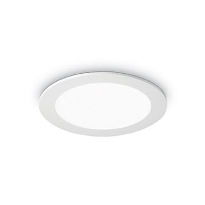 Ideal Lux - Downlights - Groove 20W Round M - Recessed spotlight - White - Diffused