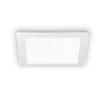 Ideal Lux - Downlights - Groove 20W Square M - Recessed spotlight - White - LS-IL-124001