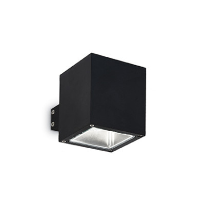 Ideal Lux - Outdoor - Snif Square AP1 - Wall lamp - Black - LS-IL-123080