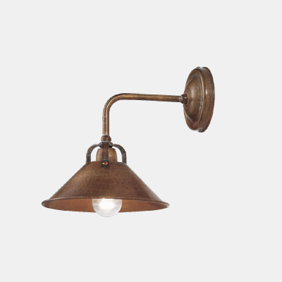 Il fanale - Cantina&Cascina - Cascina AP curvo - Brass wall light - Satin brass - LS-IF-204-05-OO