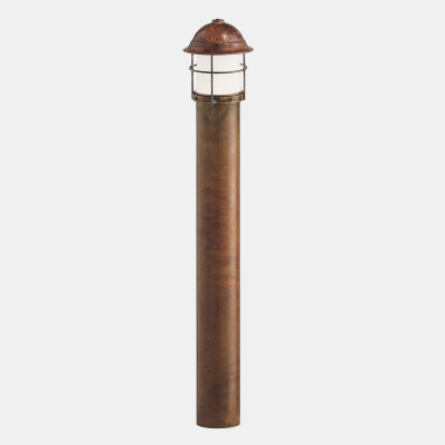 Il fanale - Garden - Garden-2 TE L - Copper garden pole - White/Copper - LS-IF-245-44-ORB