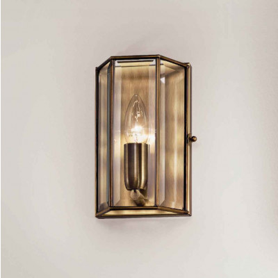 Il fanale - Rilegato  - Rilegato AP rectangular S - Rectangular wall light - Brass - LS-IF-413-00-80