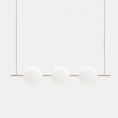 Il fanale - Sfere - Alma SP 3L - Chandelier three sphere - Brass - LS-IF-282-03-ON - Super warm - 2700 K - Diffused