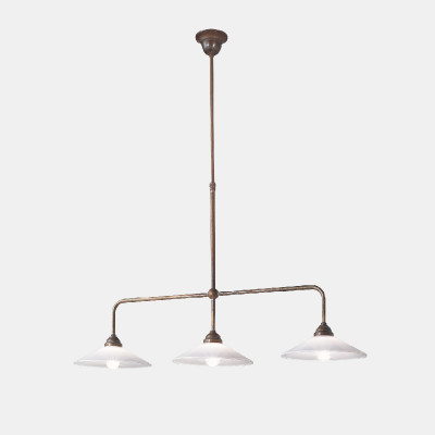 Il fanale - Up and down - Tabia SP 3L - Linear chandelier 3 light - Brass - LS-IF-212-25-OV