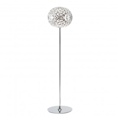 Kartell - Planet - Planet PT S - Floor light modern - Chrome/Trasparent - LS-KA-09387B4 - Super warm - 2700 K - Diffused