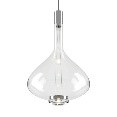 Lodes - Sky-Fall - Sky-Fall L LED SP - Design chandelier for modern living room - Transparent - Diffused