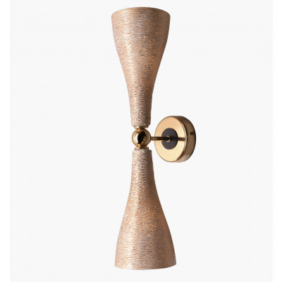 More Brands - Lampex Italiana - Glass AP2 - Bidirectional wall lamp - Brass - LS--W02503010325