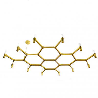 Nemo - Crown - Crown Plana Mega SP - Modern chandelier 12 lights - Gold - LS-NL-CRO-HGW-57